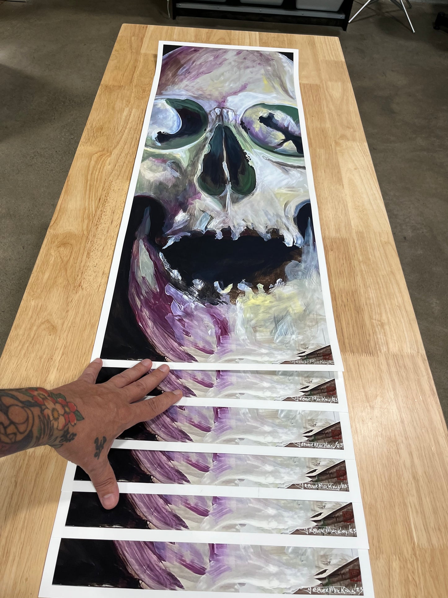 Large Skull Print
